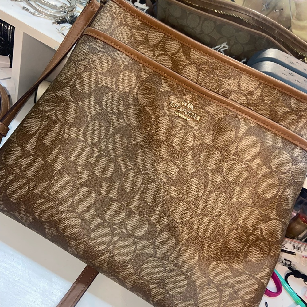 Coach Signature File Crossbody Bag